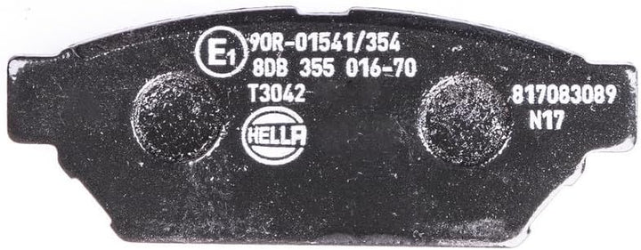 HELLA PAGID 8DB 355 016-701 Bremsbelagsatz - T3042 - Dicke/Stärke: 14.5mm - Bremssystem: Akebono - m