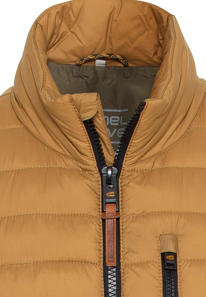 camel active Herren Steppjacke aus recyceltem Polyamid 28 Beige-braun, 28 Beige-braun