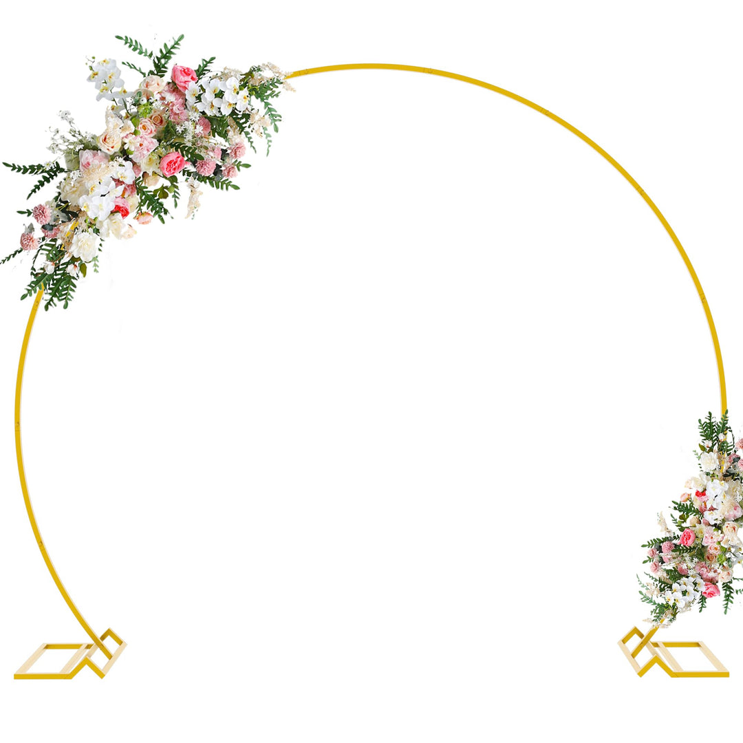 Wokceer 2,2 m Gold Ballonbogen für Hochzeit Hochzeitsbogen Ballon Bogen Stand für Party Metall Kreis