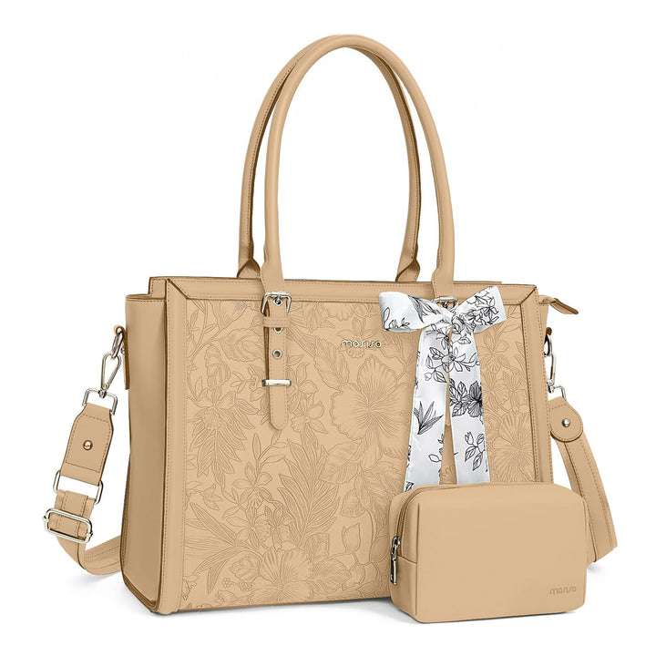 MOSISO Laptoptasche Damen, 15,6-16 Zoll PU Lehrertasche Handtasche Kompatibel mit MacBook HP Dell As