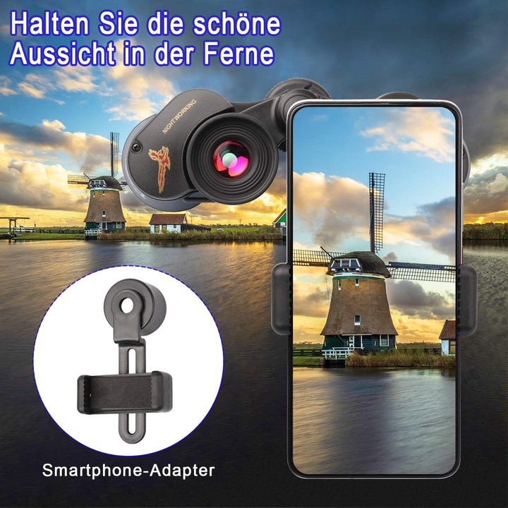 TTSkying Fernglas 60 x 60 HD Professionelles Fernglas mit Nachtsicht IPX7 Wasserdicht, Fernglas für