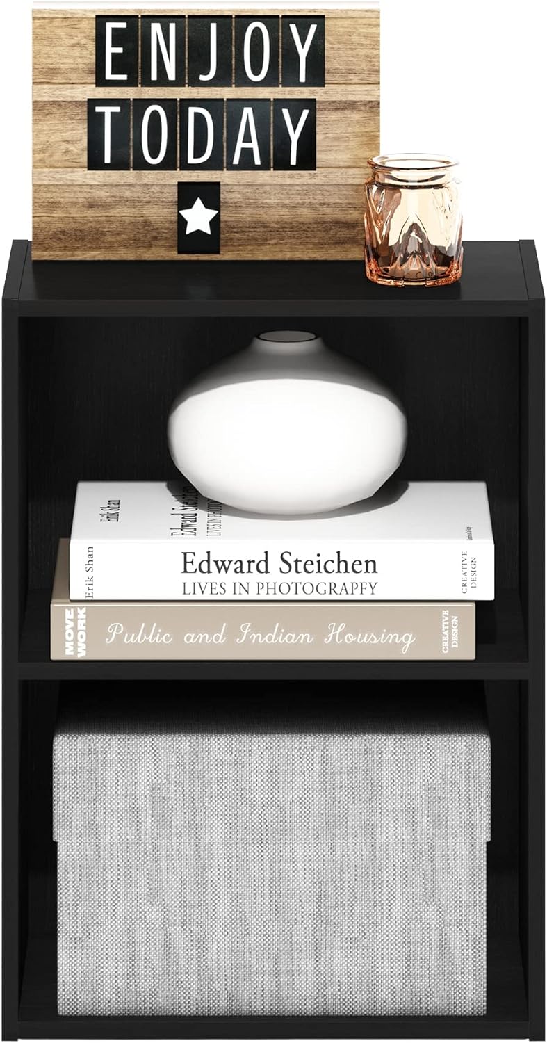 Furinno Luder Bücherregal Bücherregal Bücherregal Aufbewahrung Blackwood 23.7(D) x 39.5(W) x 53.9(H)