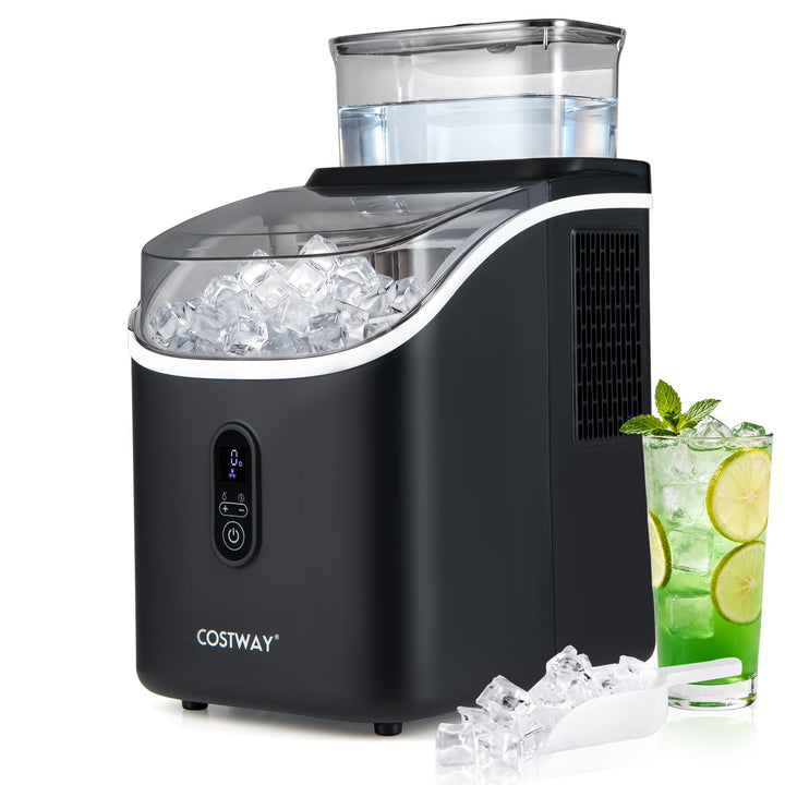 COSTWAY 1,5L Eiswürfelmaschine, Ice Maker 15kg in 24H | Eismaschine 16 Eiswürfel in 13min, Eiswürfel