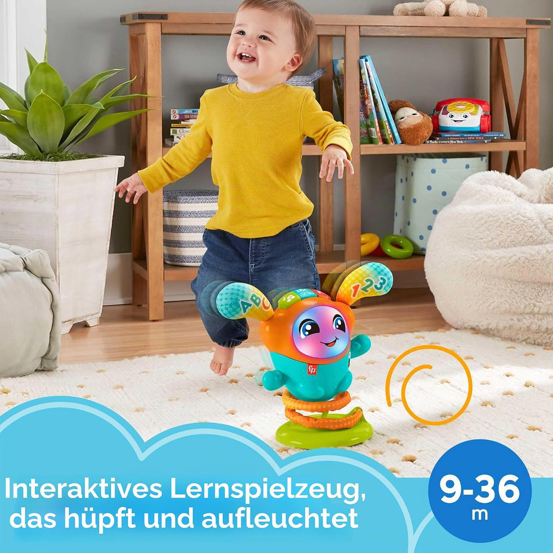 Fisher-Price HJP92 DJ Bouncin’ Beats Spielzeug, Multi, 16.9 x 29.6 x 33 Centimeters Englisch, Englis