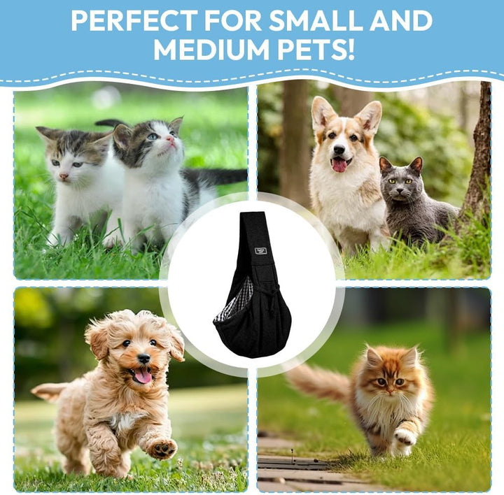 Hundetrage, Hundetragetuch, Umhängetasche für Haustiere, Hundetasche, Tragetasche Hund, Hunde Traget