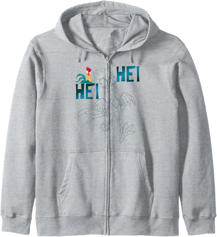 Disney Moana Hei Hei Outline Kapuzenjacke