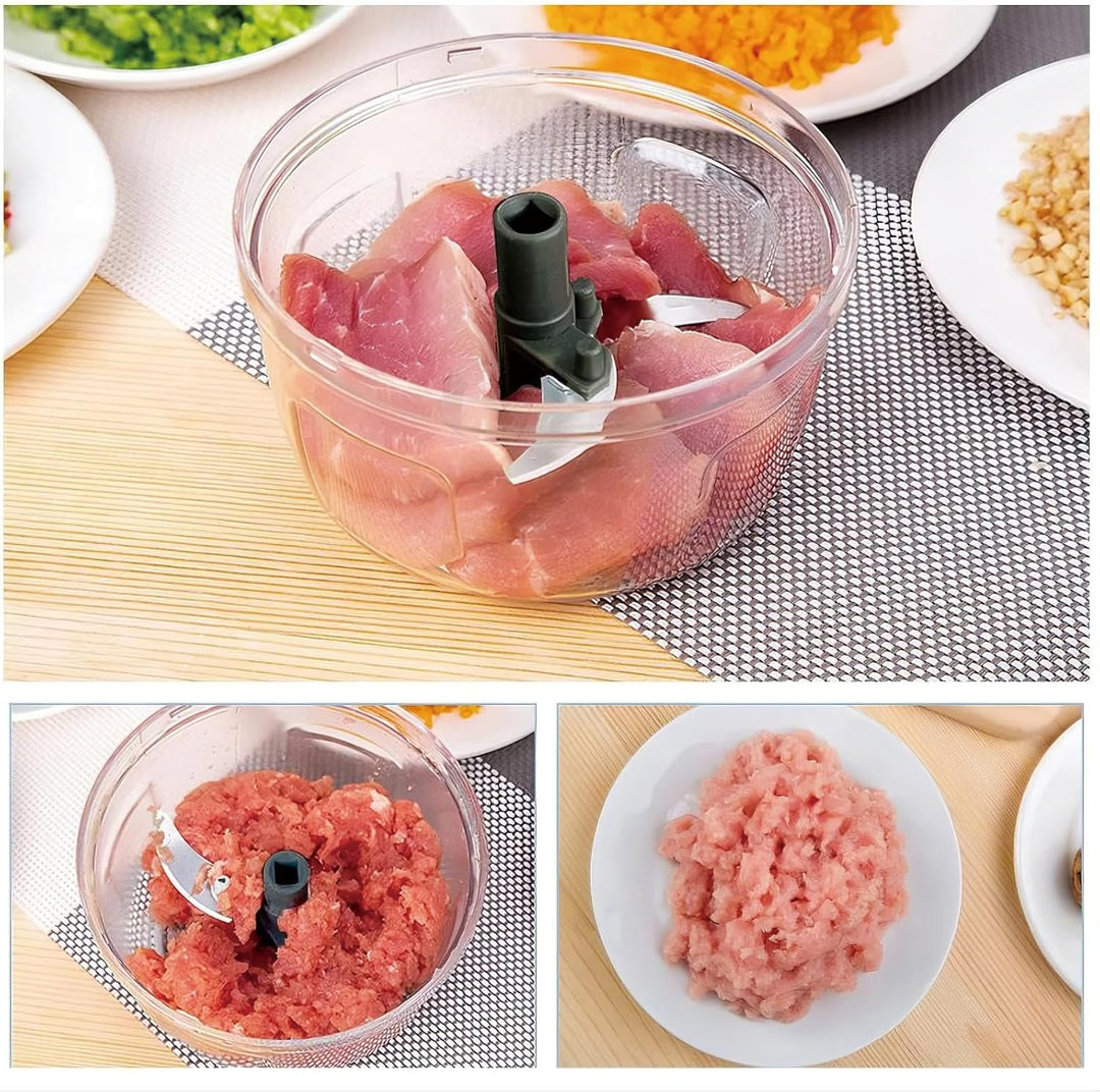 Zwiebelschneider Manuell, Zwiebelschneider mit Seilzug, Multizerkleinerer Manuell, Gemüseschneider H