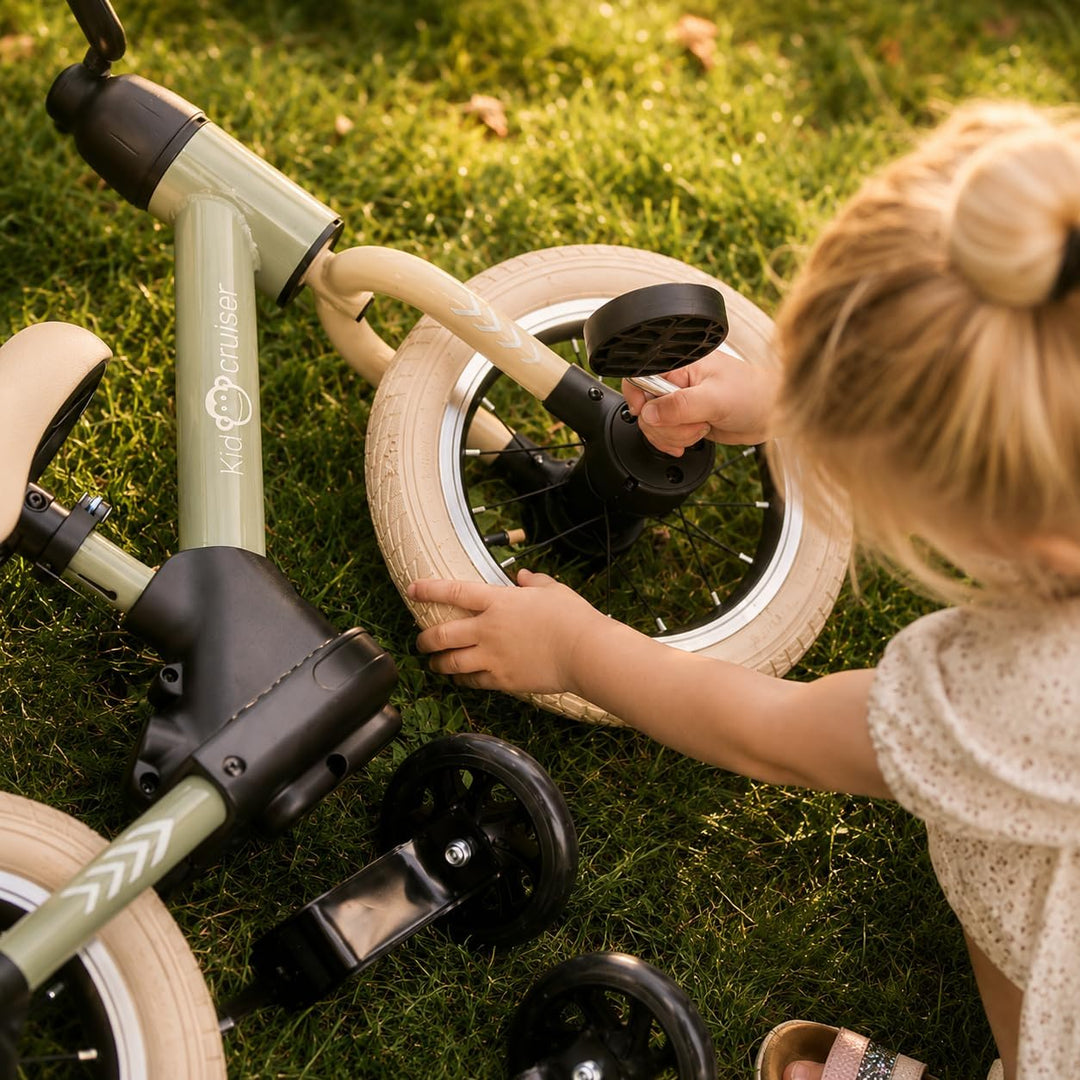 Kidcruiser Pedalplay laufrad ab 2 Jahre, ideal zum Radfahren Lernen, 3‑in‑1 mit LED Stützrädern &amp; Pe