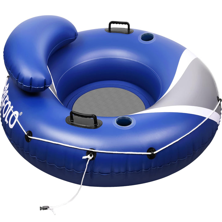 Aufblasbarer Pool Luftmatratze Schwimmsessel, Hochleistungs-Pool-Rohr, 115cm Erwachsene River-Tubes