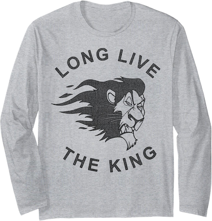 Disney The Lion King Scar Long Live The King Stamp Langarmshirt