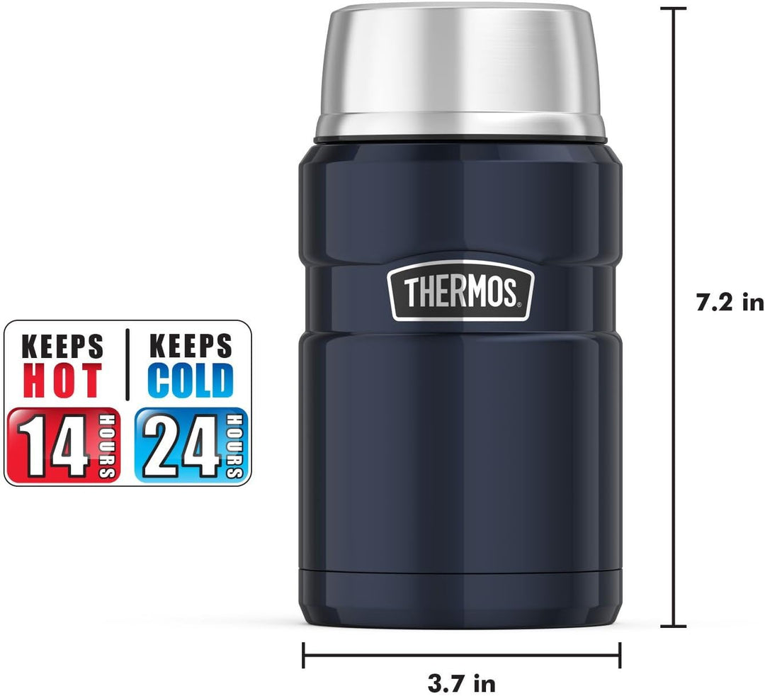 Thermos SK3020MBTRI4 SK3020MBTRI Vakuumisolierte Lebensmitteldose aus Edelstahl, 680 ml, Mitternacht