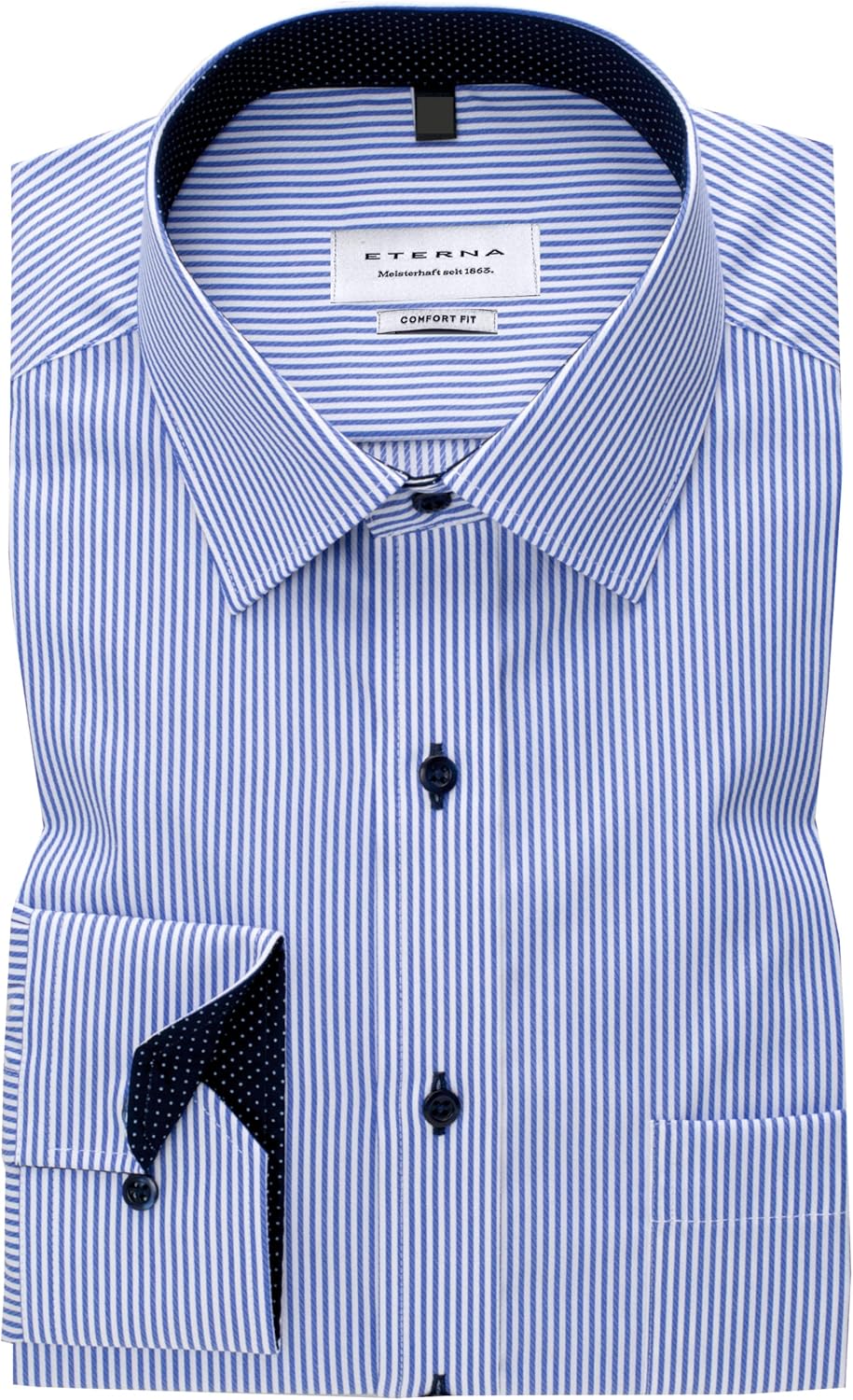 ETERNA Comfort Fit Hemd Business-Hemd Männer Baumwolle Langarm-Hemd Anzughemd Kent-Kragen bügelfrei