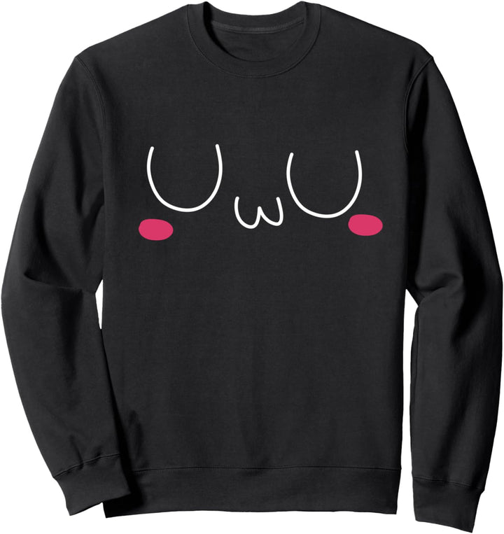 Face Meme Pink UwU Sweatshirt