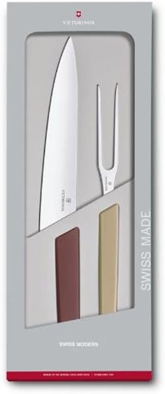 Victorinox, Swiss Modern, Profi Gemüsemesser-Set, 2-teilig, Extra Scharf, Rostfreier Stahl, Robuster