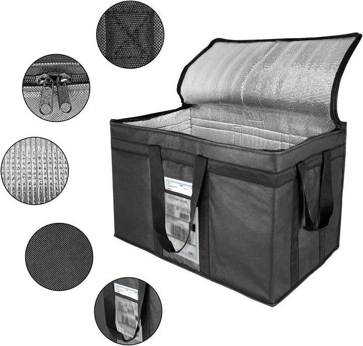XXXL-Larger isolierte Kühltaschen mit Reissverschluss, Wiederverwendbare Einkaufstaschen halten Lebe