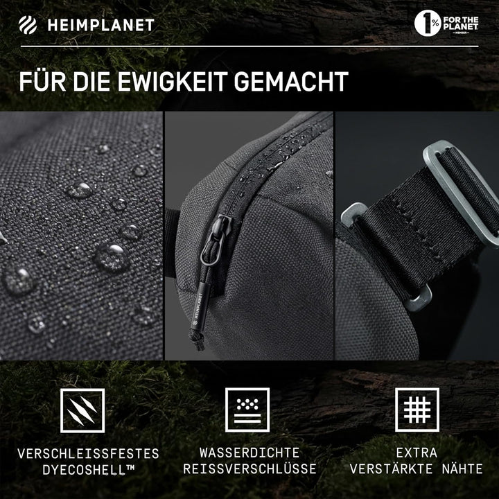 HEIMPLANET Original | Transit Line Sling Pocket XL | Wasserfeste Hüfttasche aus hochwertigem DYECOSH