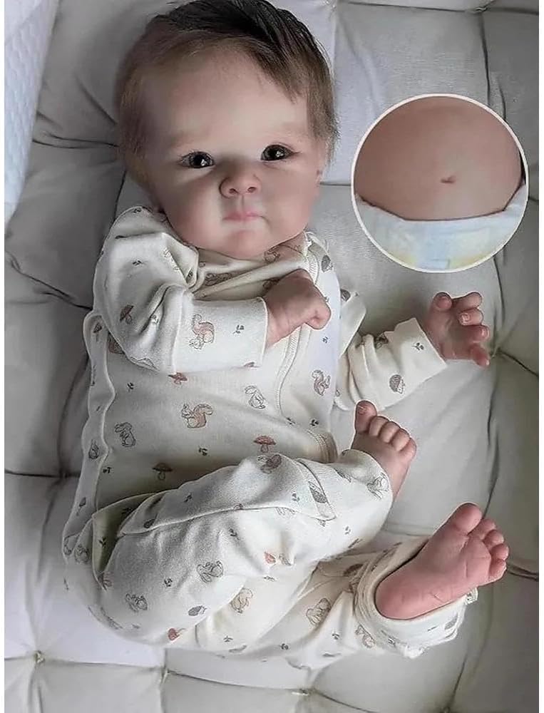 Zero Pam Bebe Reborn Mädchen 45 cm Reborn Realistische Puppe Reborn Mädchen schwarz afrikanisch schl