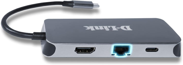 D-Link DUB-2335 6-in-1 USB-C Hub mit Power Delivery (PD 60W, 4K HDMI, Gigabit Ethernet, 3 x USB 3.0