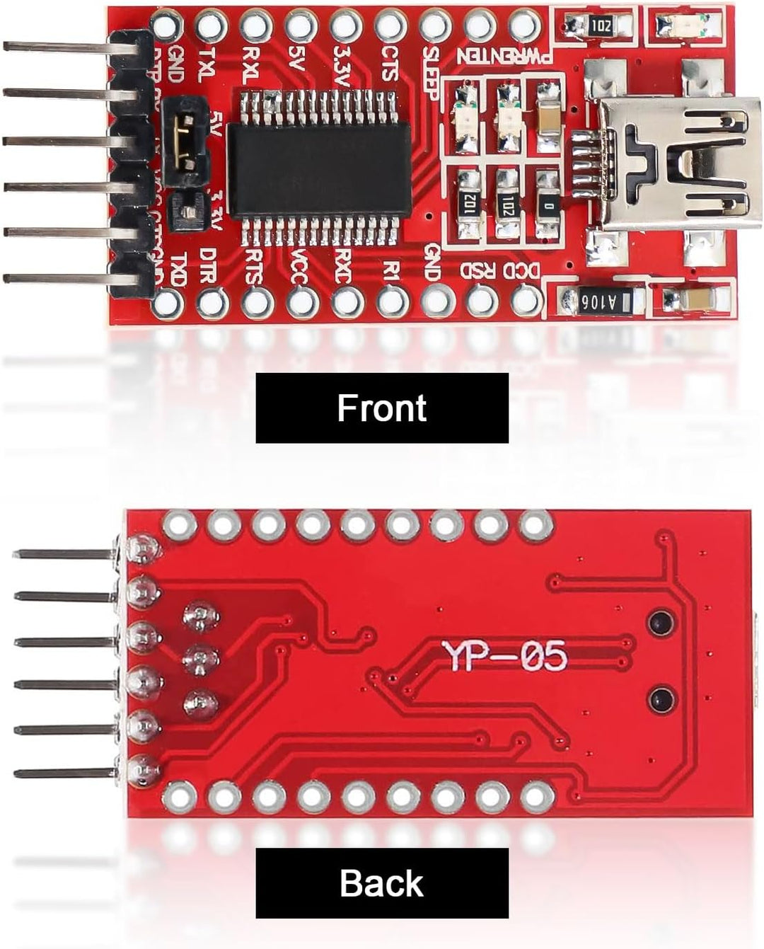 USB-C zu TTL Serial Adapter mit FT232RL RUIZHI 3 Stück FT232RL Modul für 3.3V und 5V Mini USB zu TTL