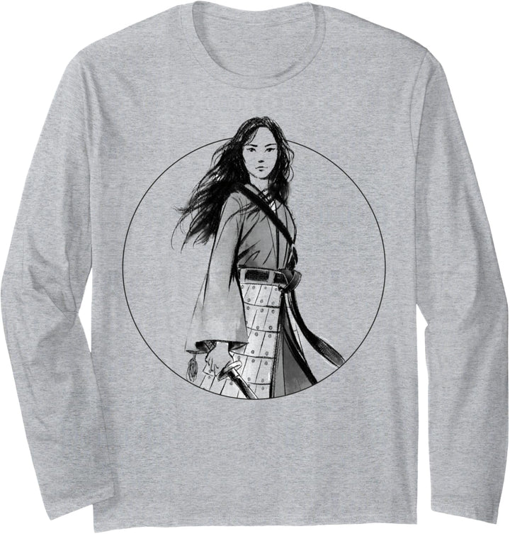 Disney Mulan Live Action Mulan Simple Portrait Langarmshirt