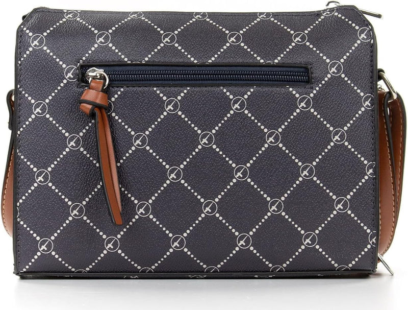 Tamaris Umhängetasche TAS Anastasia ML1008 Damen Handtaschen Print Einheitsgrösse Blue 500, Einheits