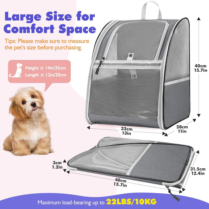 Pawaboo katzenrucksack, hunderucksack für Katzen Hunde Welpen mit Fenster, Haustier Rucksack cat Bac