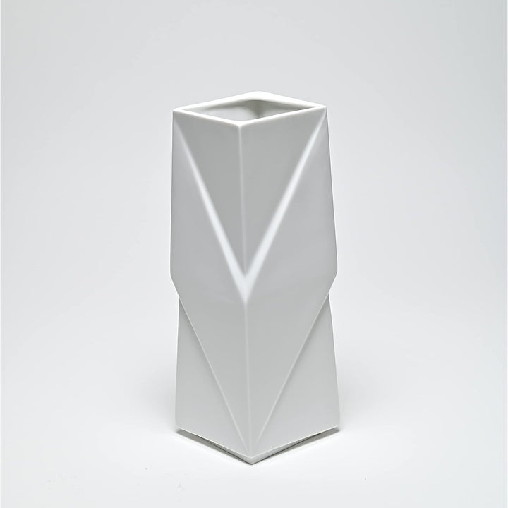 archbase.design - Vase Ribbon small - Made in Germany - Handarbeit - deutsches Hartporzellan (Weiss)