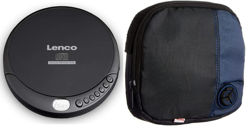 Lenco CD-Player CD-200 Discman mit LCD-Display, Batterie- und Netzfunktion, Inklusive Stereo-Kopfhör