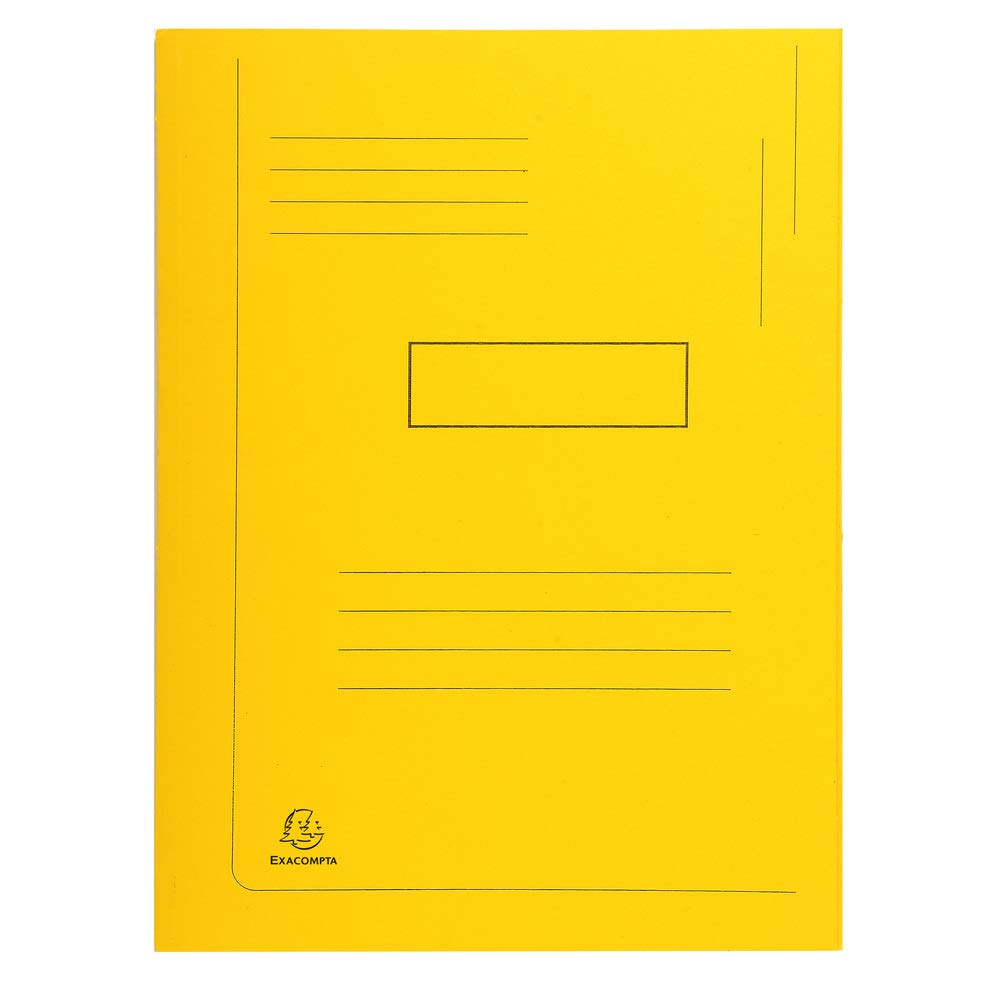 Exacompta 445009E Packung mit 50 Aktenmappen Forever, 2 Klappen (aus recyceltem Karton 280g/qm, umwe