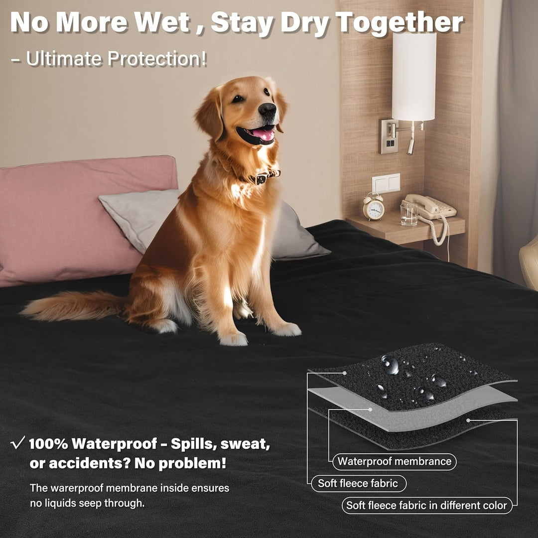 Wasserdicht Hundedecke Katzendecken Waschbar, wasserdichte Decke für Grosse Hunde Sofaschutz Couch Ü