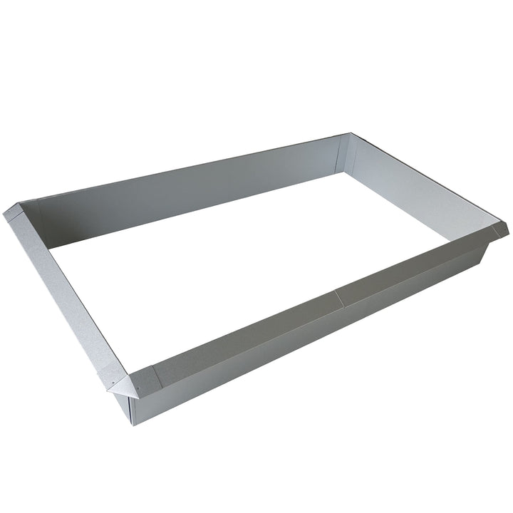IRKA Schneckenzaun Typ2 Metall Set 10m + 4 Ecken | Schneckenblech mit Versteifungskante | Schneckenz
