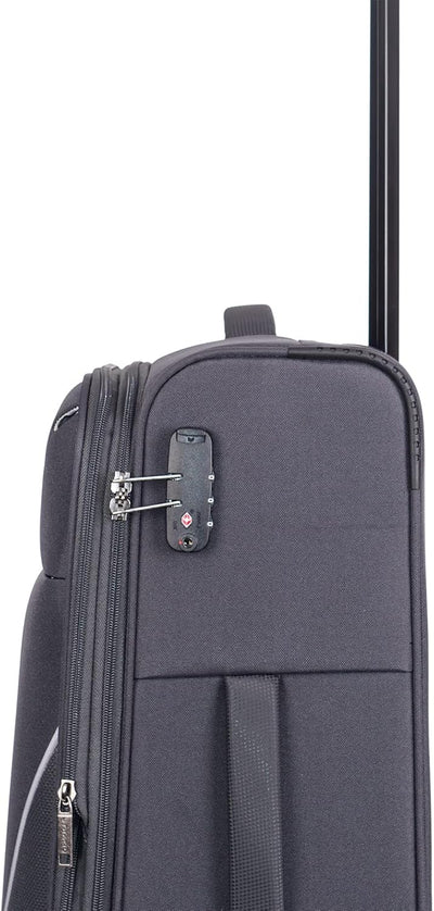 Stratic Strong Koffer Weichschale Reisekoffer Trolley Rollkoffer Handgepäck, TSA Kofferschloss, 4 Ro