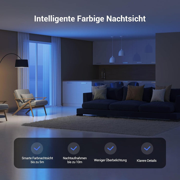 EZVIZ WLAN Türspion und Innenkamera Set, Video-Türklingel CP4 mit Touch-Farbbildschirm & Bewegungsme