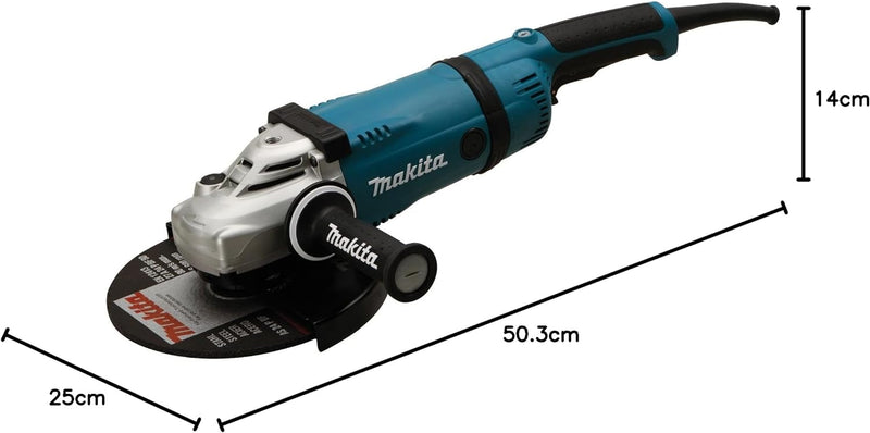 Makita GA9030RF01 Winkelschleifer 230 mm, 2.400 W, Blau im Karton, im Karton