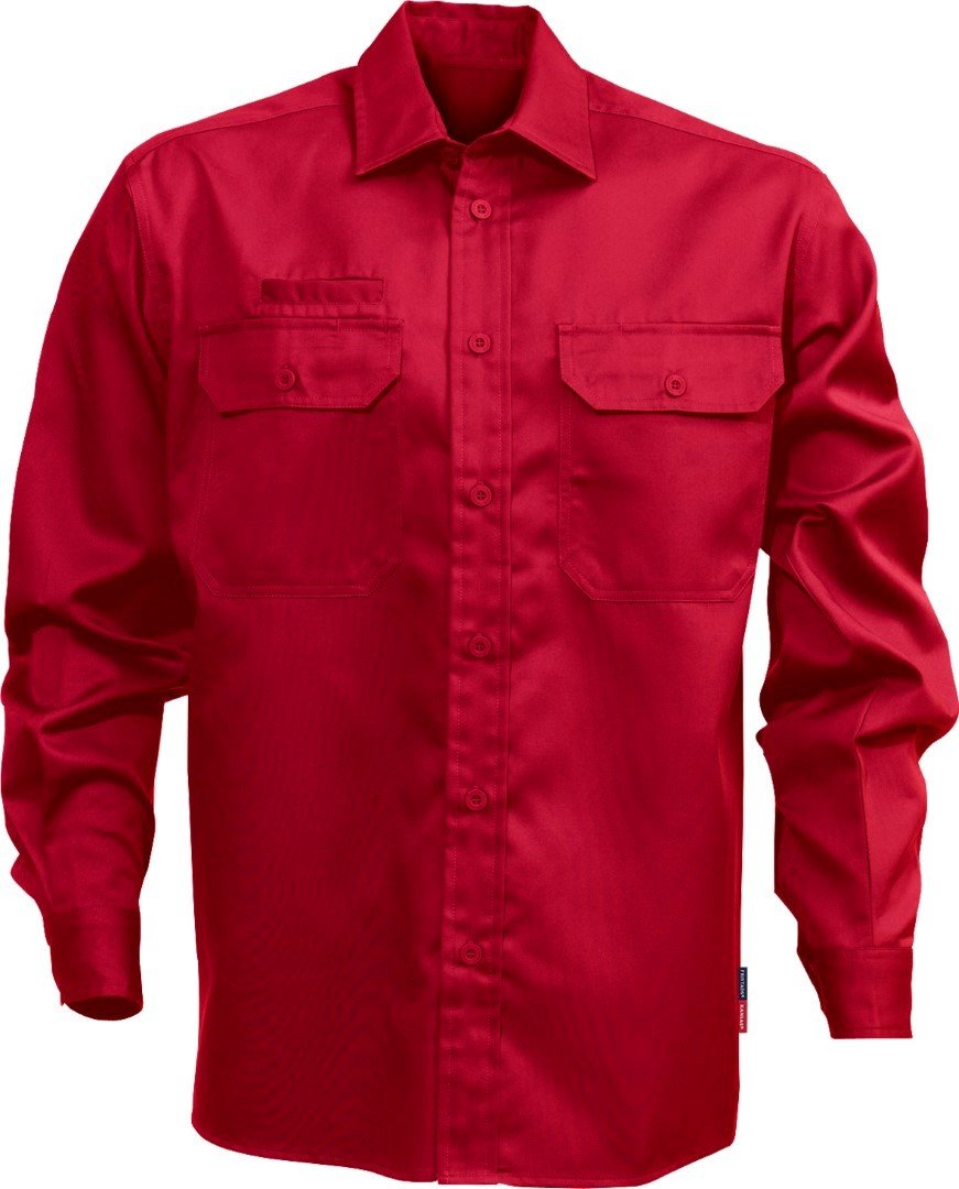 Fristad Kansas - Shirt L/sleeve 7386 BKS XX/Large Red 100732-331 2XL