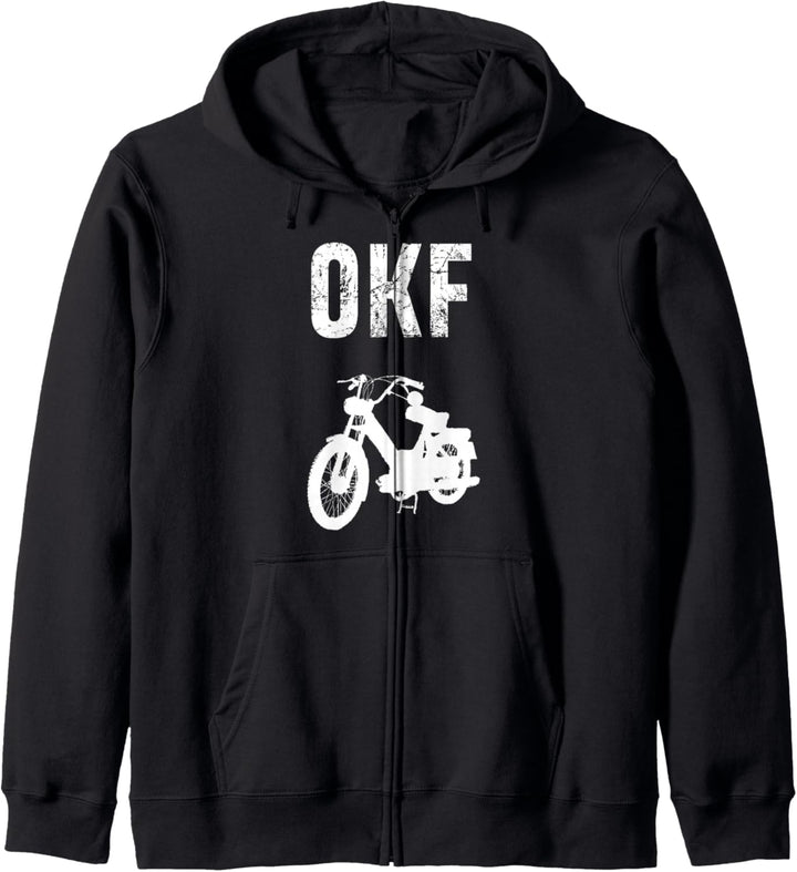 Moped Dorf spekulieren fahren Ortskontrollfahrt OKF Kapuzenjacke