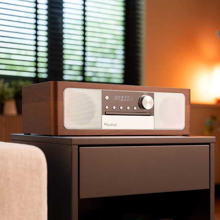Audizio Lunata - DAB Radio mit CD Player, 100W Stereoanlage mit CD & Bluetooth 5.3 - Musikanlage mit