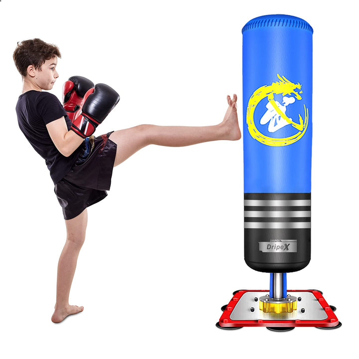 Dripex Boxsack Jugend Freistehender Standboxsack Boxpartner Boxing Trainer Punching Bag, für Taekwon