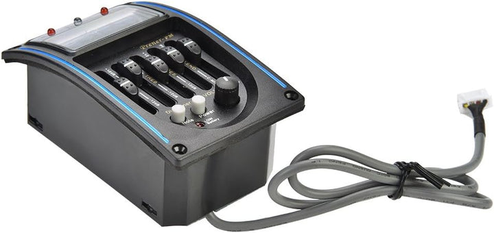 5 Band Tonabnehmer, EQ Equalizer Piezo Digital Tuner Tonabnehmer für Akustikgitarre