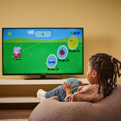 VTech ABC Smile TV - Peppa Pig Lernkonsole – Kabellose Spielkonsole mit HDMI-Stick für den Fernseher