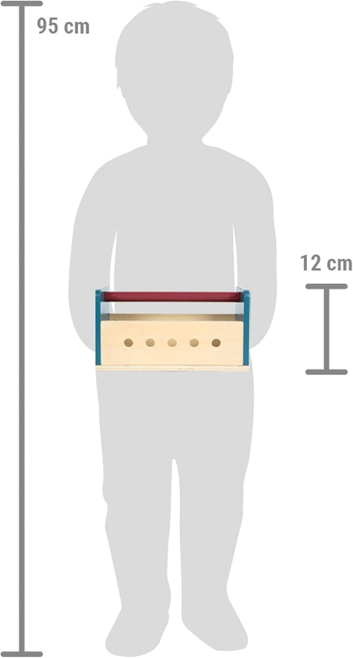 small foot Werkzeugkasten und Werkbank „Workshop“, mit Werkzeug und Zubehör aus Holz, für Kinder ab