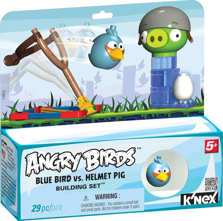 Angry Birds K'Nex Blauer Vogel vs Helmet Schwein [UK Import]
