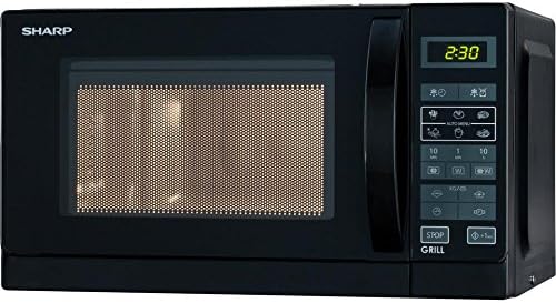 Sharp R642BKW 2-in-1 Mikrowelle mit Grill / 20 L / schwarz