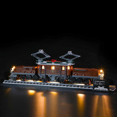 GEAMENT LED Licht-Set Kompatibel mit Lego Crocodile Locomotive - Beleuchtungsset für Creator 10277 B