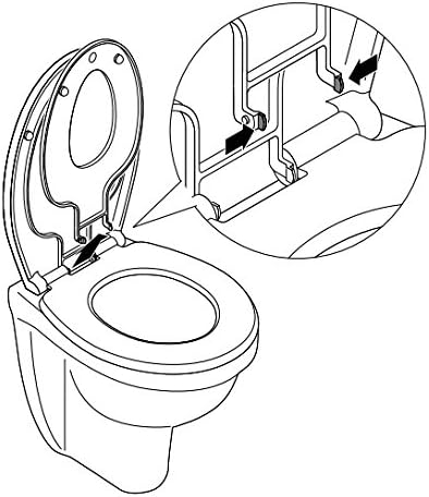 Duschy Soft Junior WC-Sitz für Familien und Kinder, mit sanfter Schliessfunktion, Weiss, 44.4 x 36.9