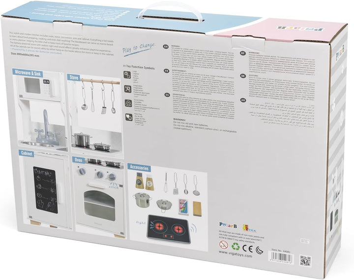 PolarB Play Kitchen White