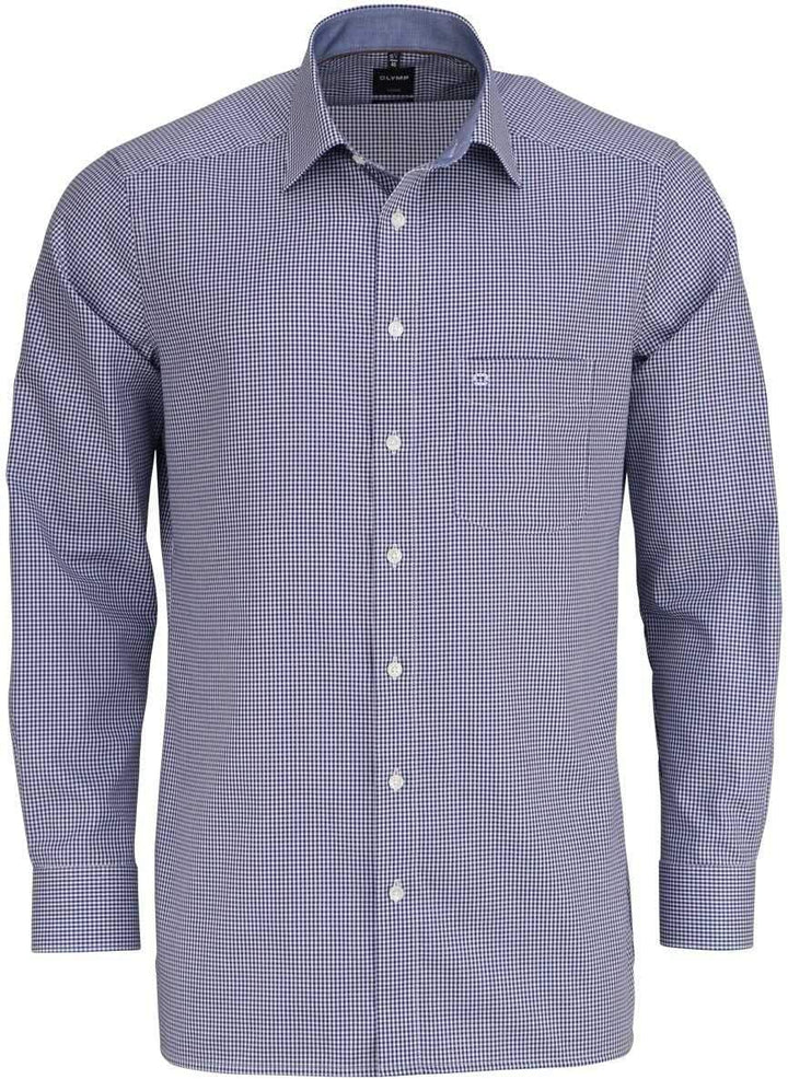 OLYMP Herren Hemd Modern Fit Extralanger Arm Marine (52) 40