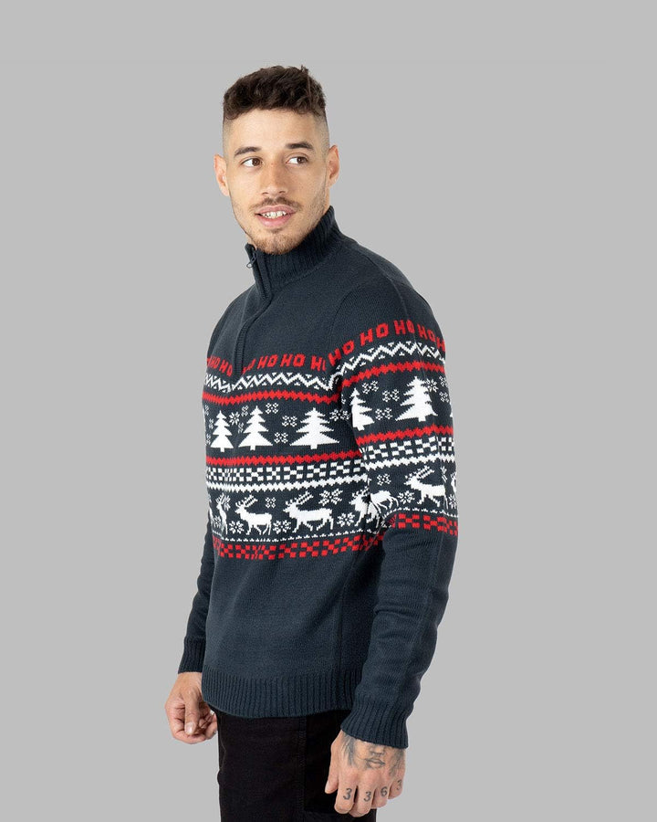 NOROZE Herren Weihnachten Pullover Neuheit Faire Insel Jumper Grobstrick Pulli für Frauen Unisex S M