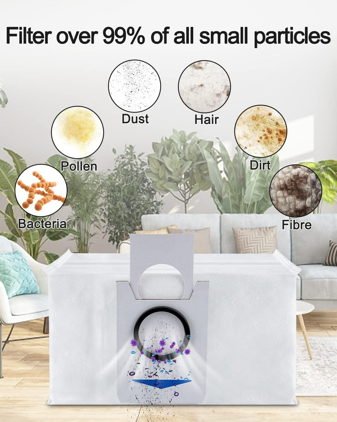 12 Stück Staubbeutel Zubehör für Ecovacs Deebot X1 Omni & X1 e Omni,T20 omni,T20e Omni Absaugstation