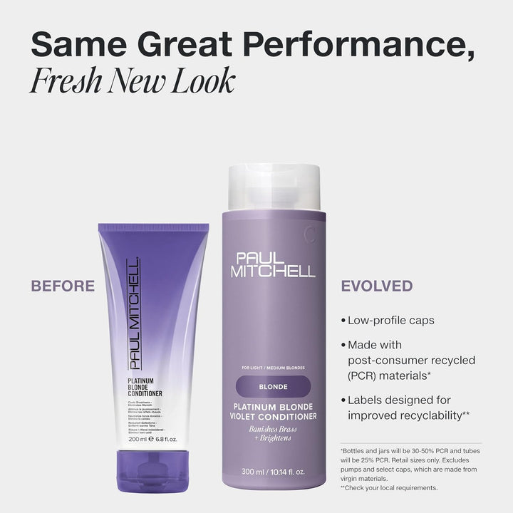 Paul Mitchell 110134 Platinum Blonde Conditioner - Violett Pflege-Spülung für blondes, graues oder w